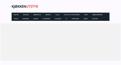 Desktop Screenshot of kjokkenutstyr.net