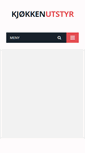 Mobile Screenshot of kjokkenutstyr.net