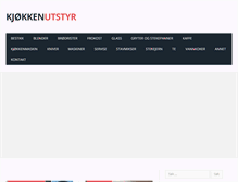 Tablet Screenshot of kjokkenutstyr.net